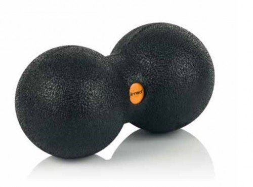 Qmed Duo Ball tuplapallo lihashuoltoon, 16 x 8 cm