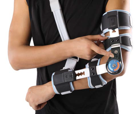 Qmed kyynärortoosi ROM-nivelellä, oikea Oikea