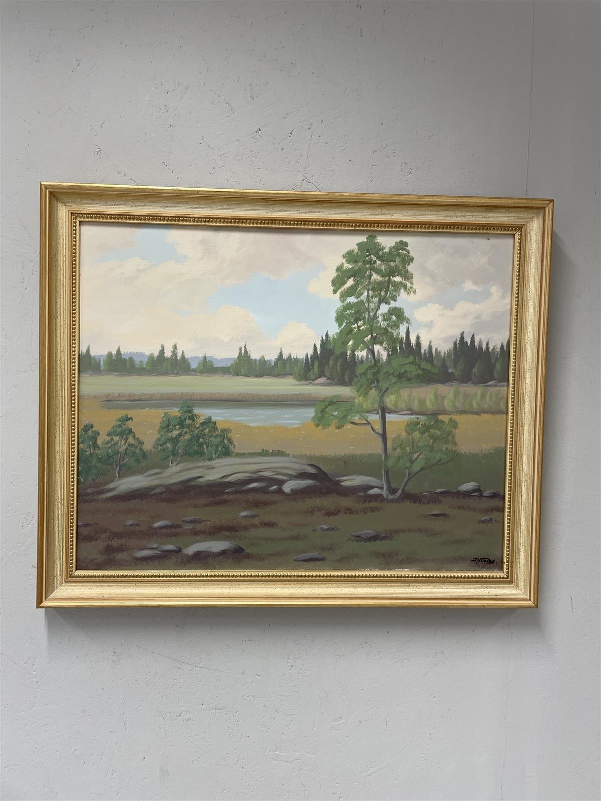 Taulu ”Maisema” öljyväri, Isto Vuolas