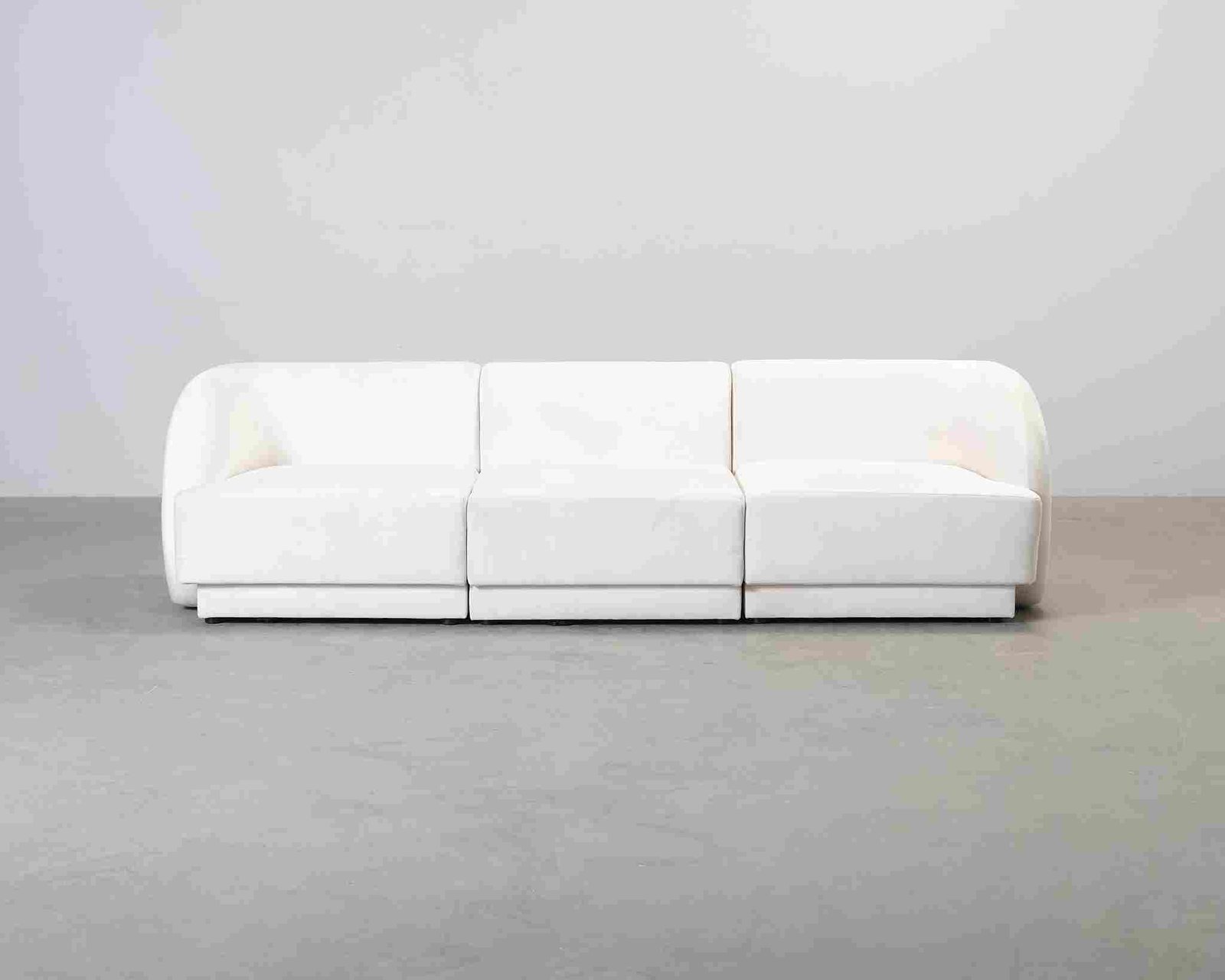 Micadoni Miley 3-istuttava sohva luonnonvalkoinen