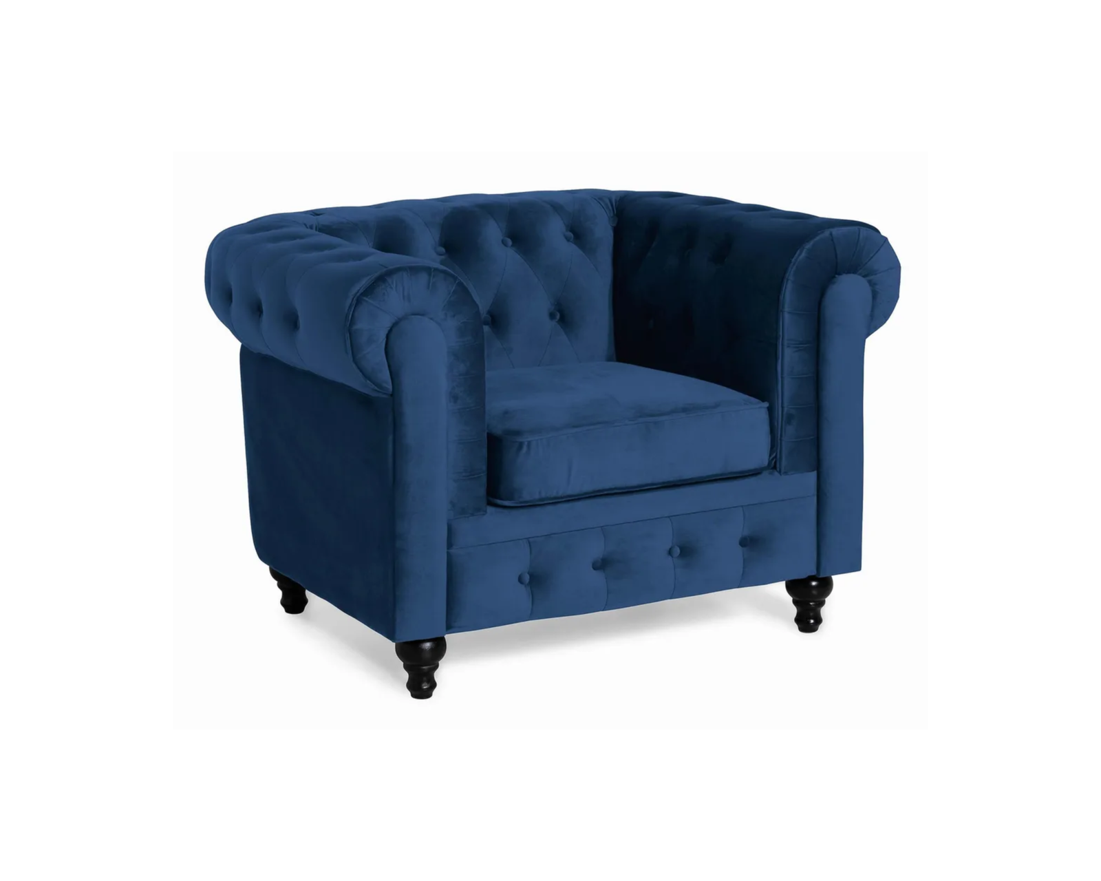 Manor House Chesterfield Lyx nojatuoli sininen