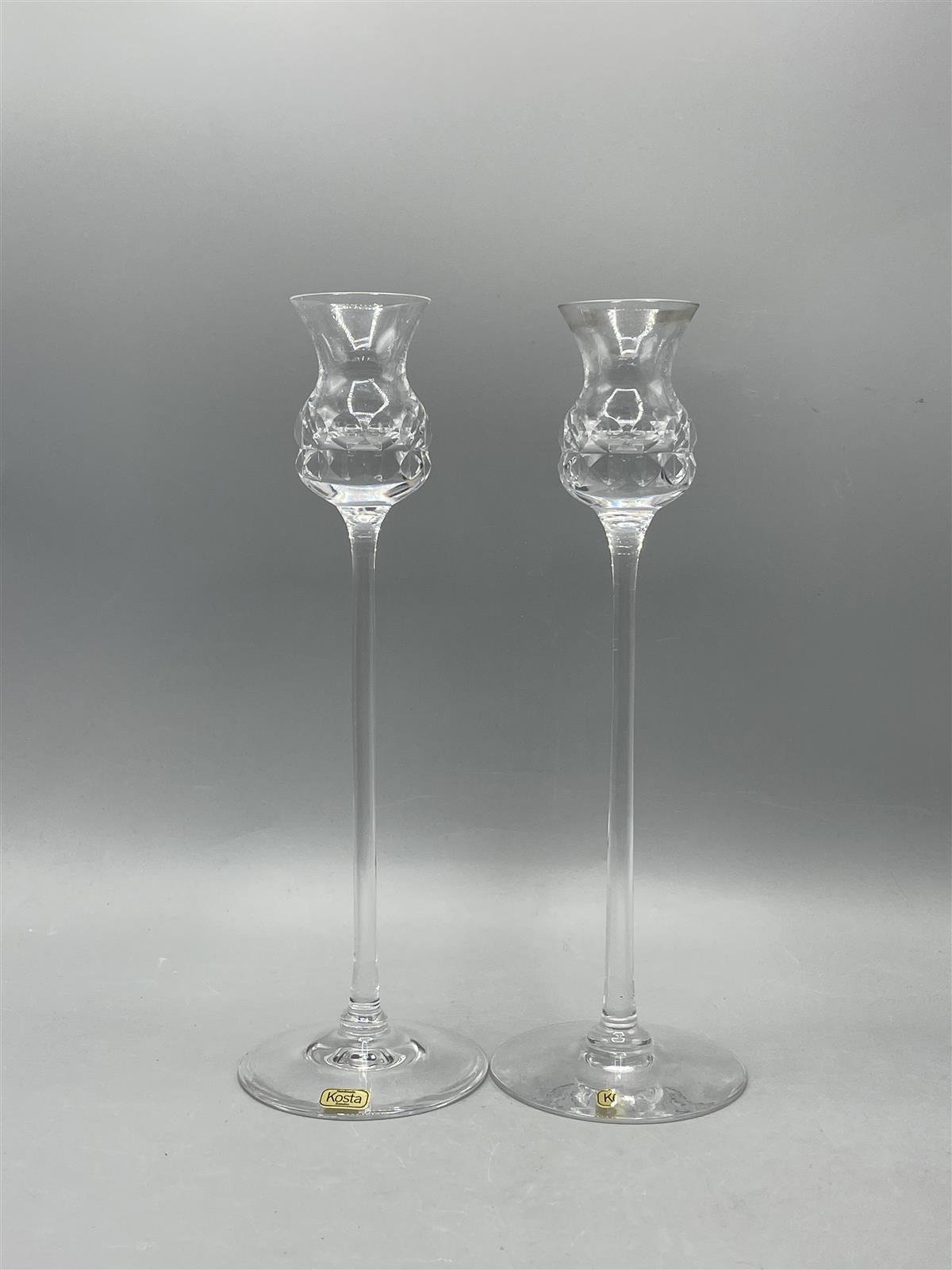 Kosta Boda ”Prince” kynttilänjalka pari, Göran Wärff