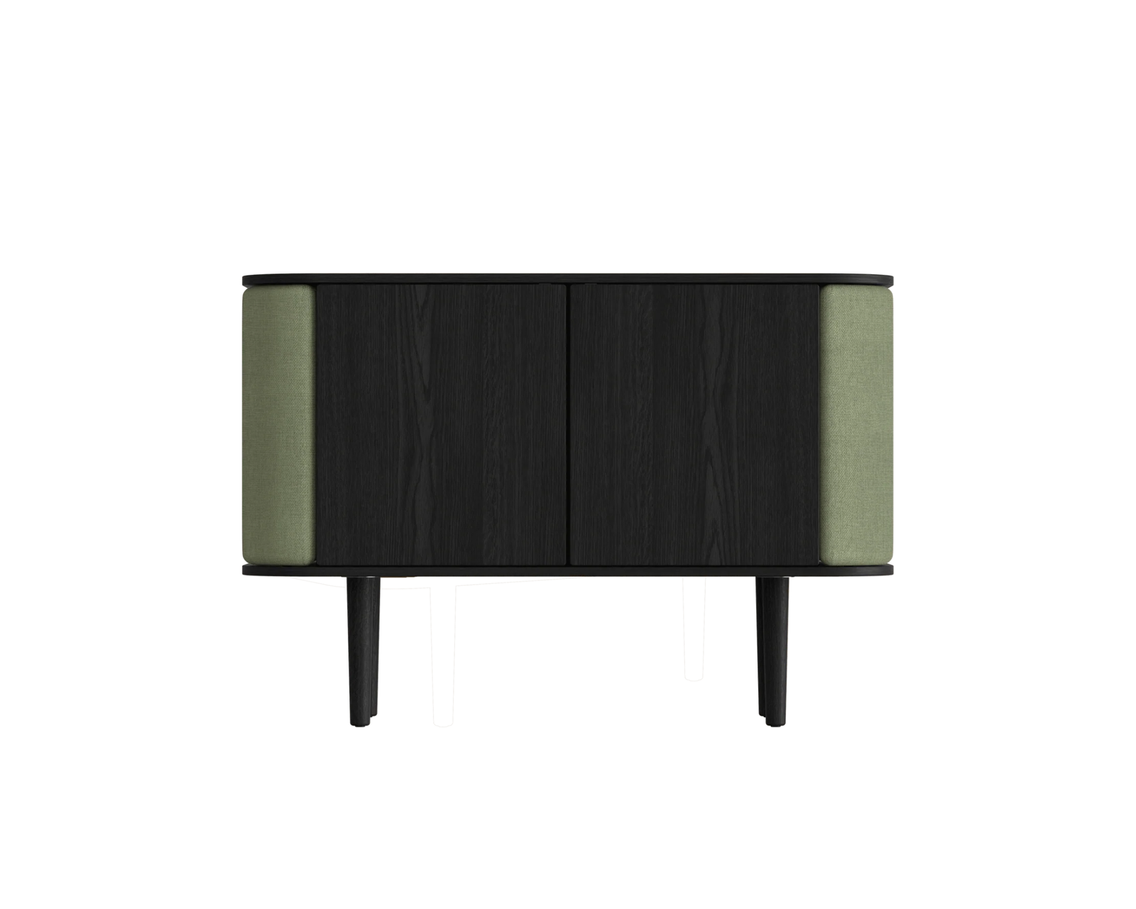 Umage Treasures 2-ovinen kaappi mustaksi petsattu tammi / Morning Meadows