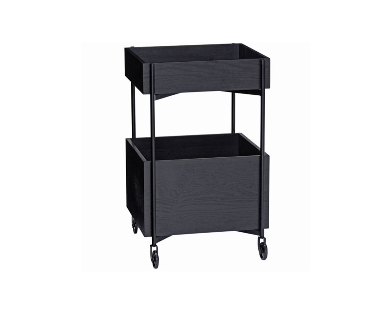 Hübsch Fresh tarjoiluvaunu musta