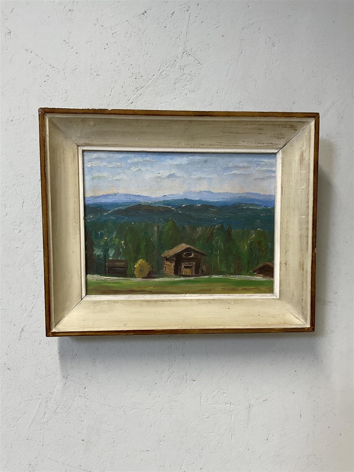 Taulu ”Maisema” öljyvärimaalaus, signeerattu