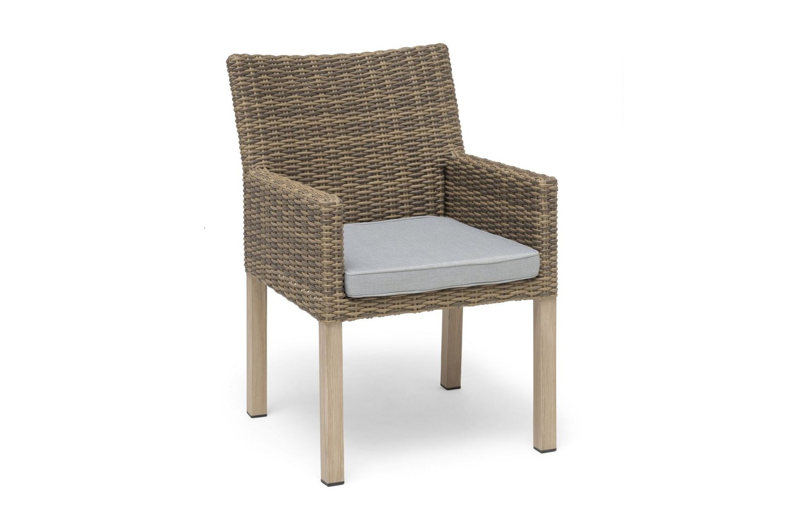 Nojatuoli Hillerstorp Fyrsnäs 2-pak pehmusteella - Polyrottinki/Luonnonväri/Rusk