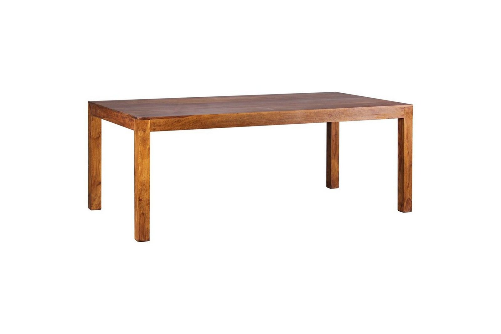 Ruokapöytä Wohnling Täyspuinen maalaistyylinen Ruusu puu, 200x100 cm - Ruusu puu, 200x100 cm