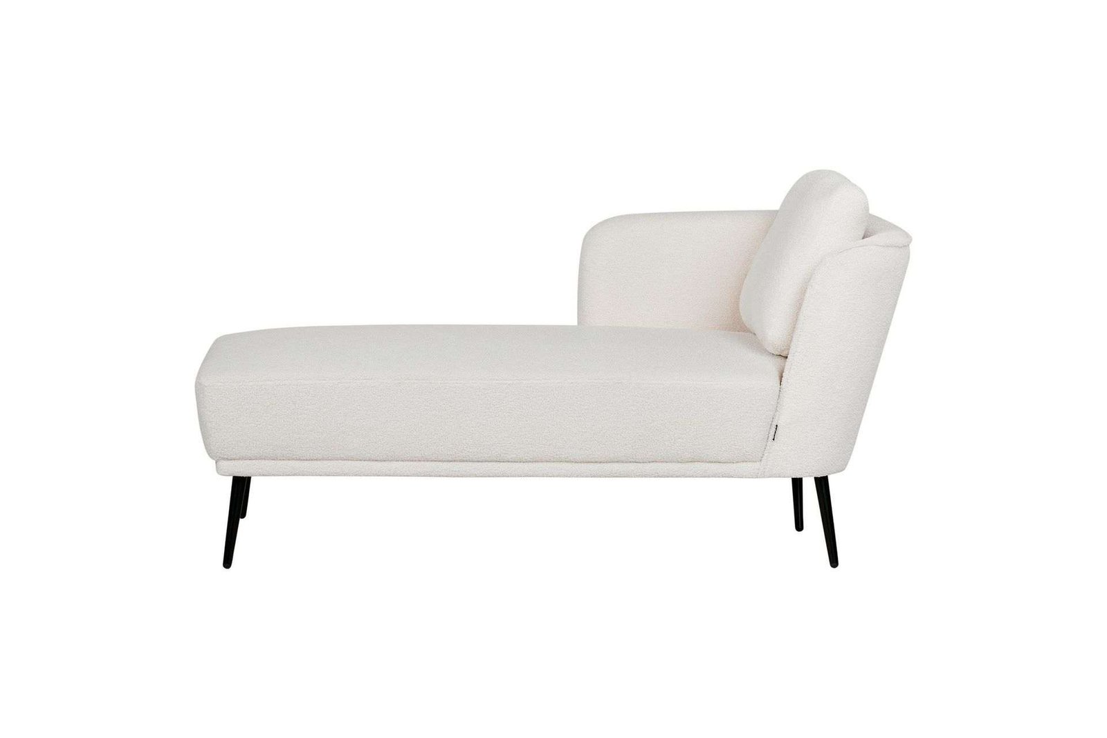 Uklund Lepotuoli 148 cm Oikealta - Musta/Valkoinen