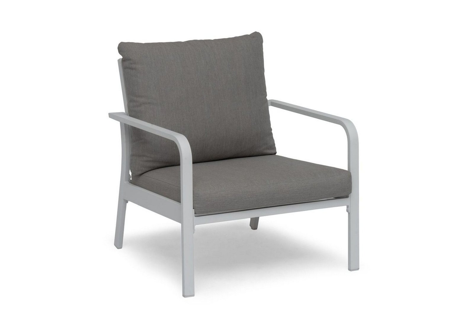 Nojatuoli Hillerstorp Hånger Valkoinen kehys Tyynyt harmaanbeige - Valkoinen kehys Tyynyt harmaanbeige