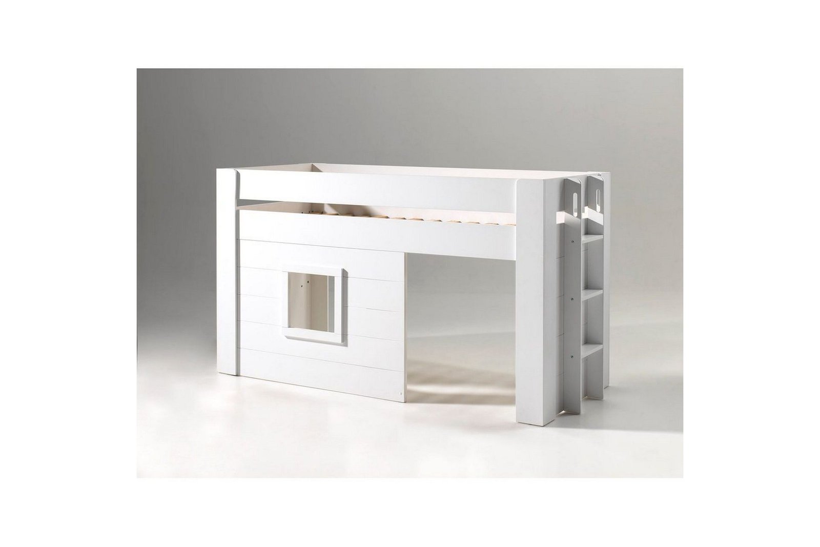 Keskikorkea sänky verholla Noah -