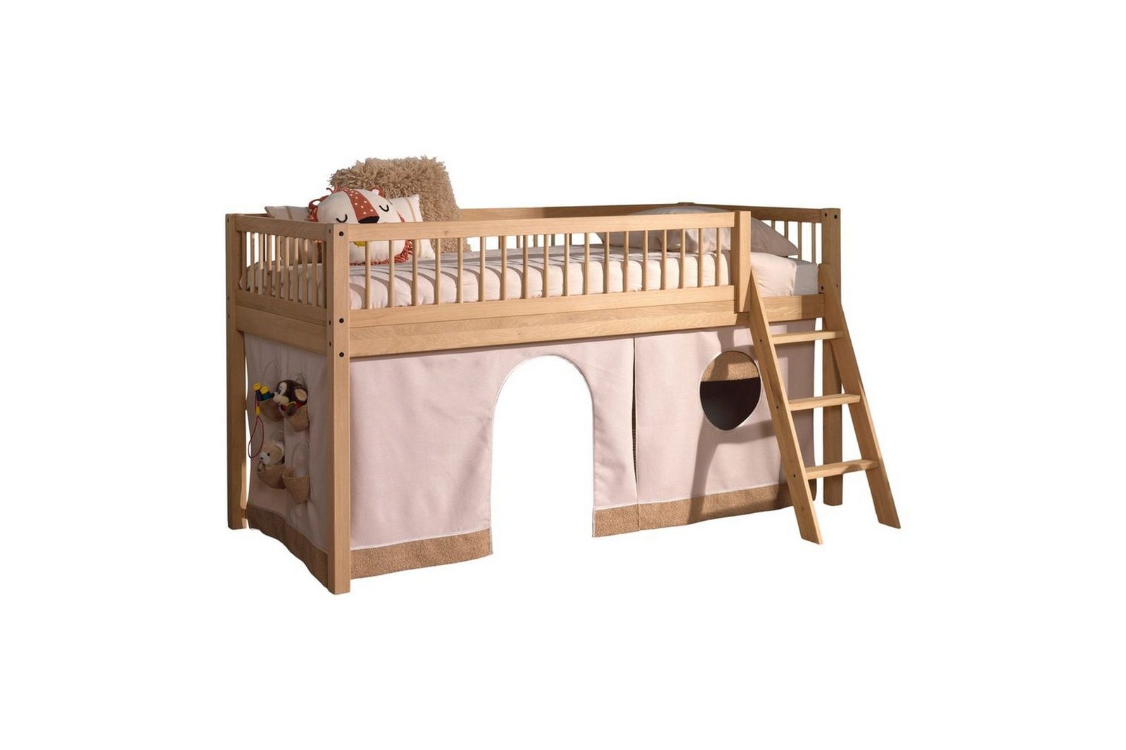 Sänky tekstiilisarjalla (puoliparvi) Forrest Tammi - Tammi