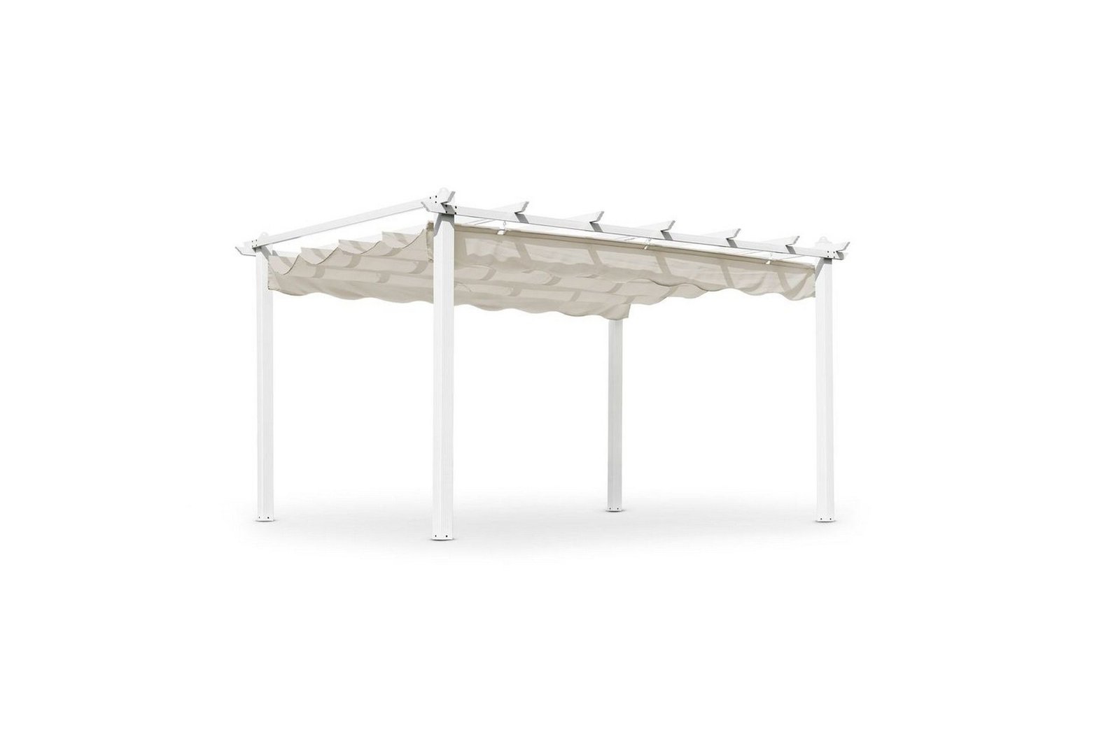 Pergola Hillerstorp Skanör 300 x 400 cm - Valkoinen/Hiekka