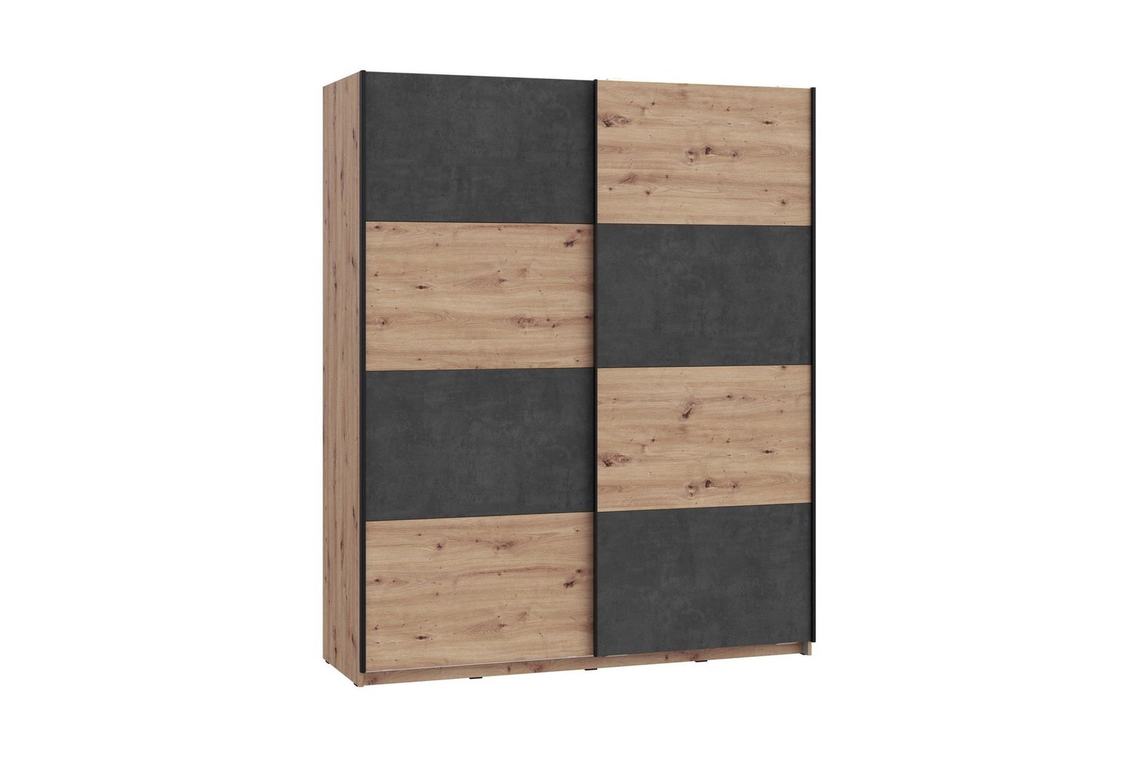 Vaatekaappi Sapes 62x171 cm - Ruskea/Harmaa