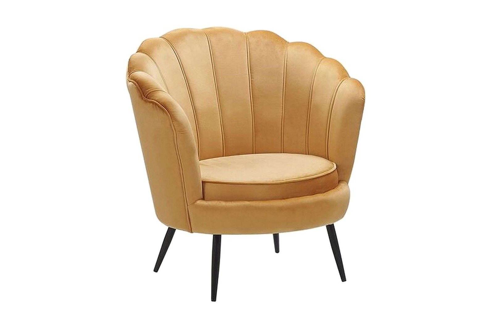 Samettinojatuoli Midfield - Keltainen