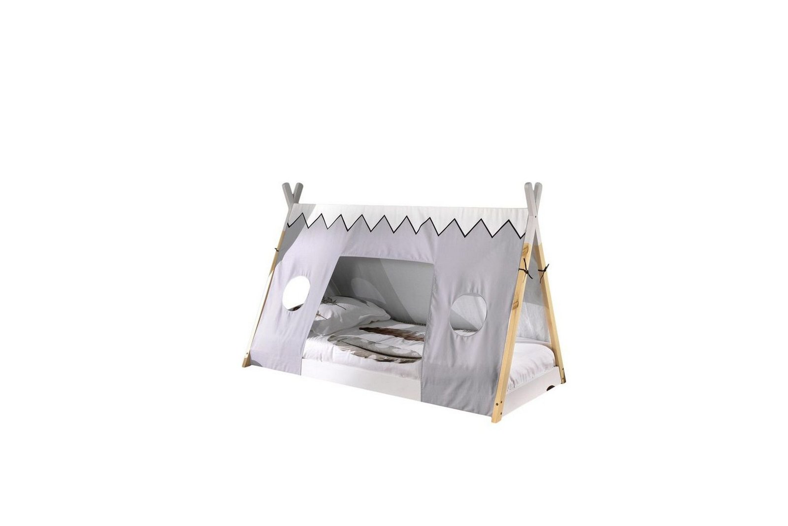 Sänky tekstiileillä Tipi 90x200 cm Ilman jalkoja - Ilman jalkoja