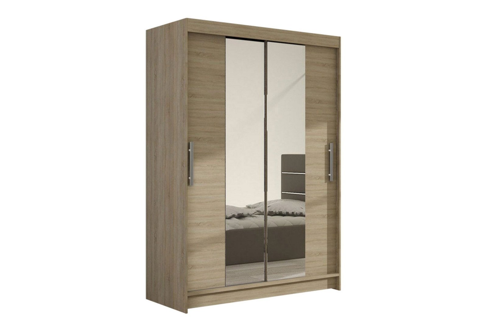 Vaatekaappi Aldo Liukuovet Kapea Peili - Tammi