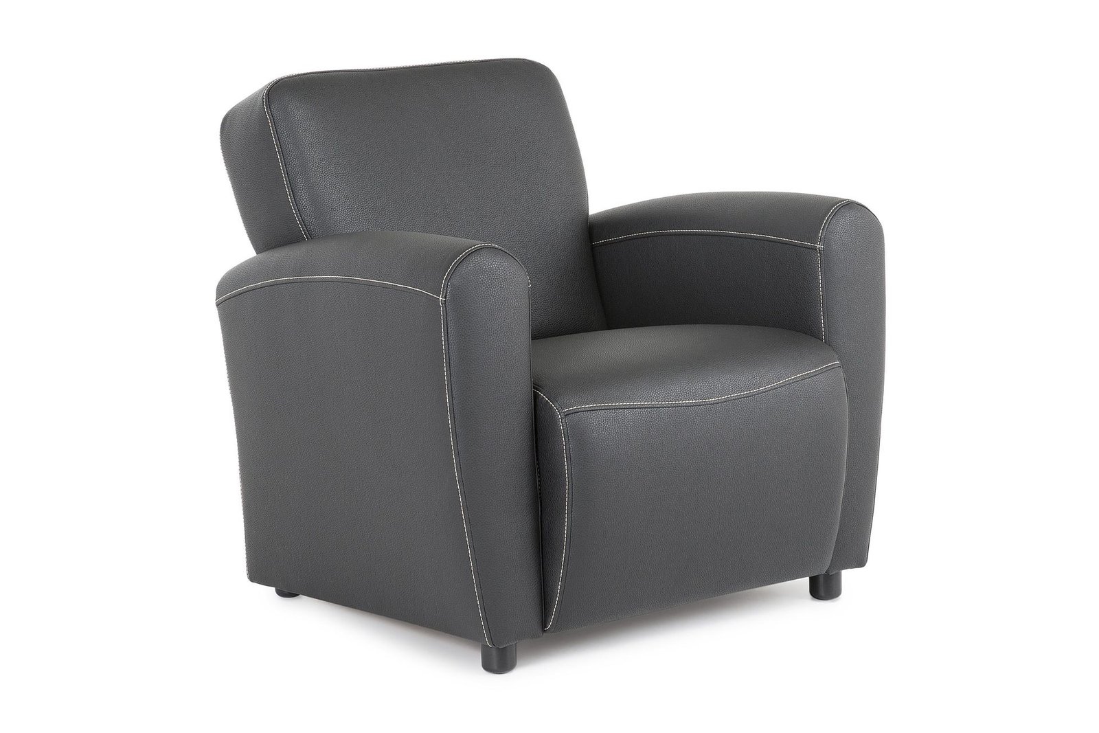 Nojatuoli Manchester Musta - Bonded Leather
