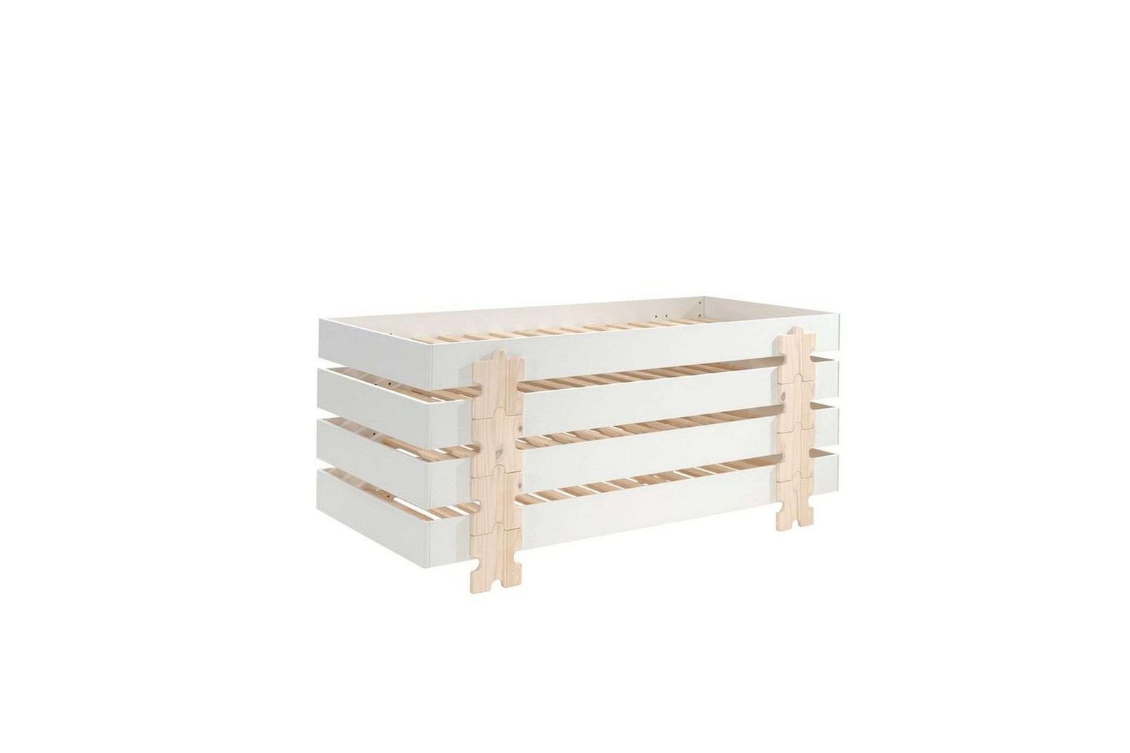 Sänky Modulo palapalajaloilla Valkoinen, 4 - Valkoinen, 4