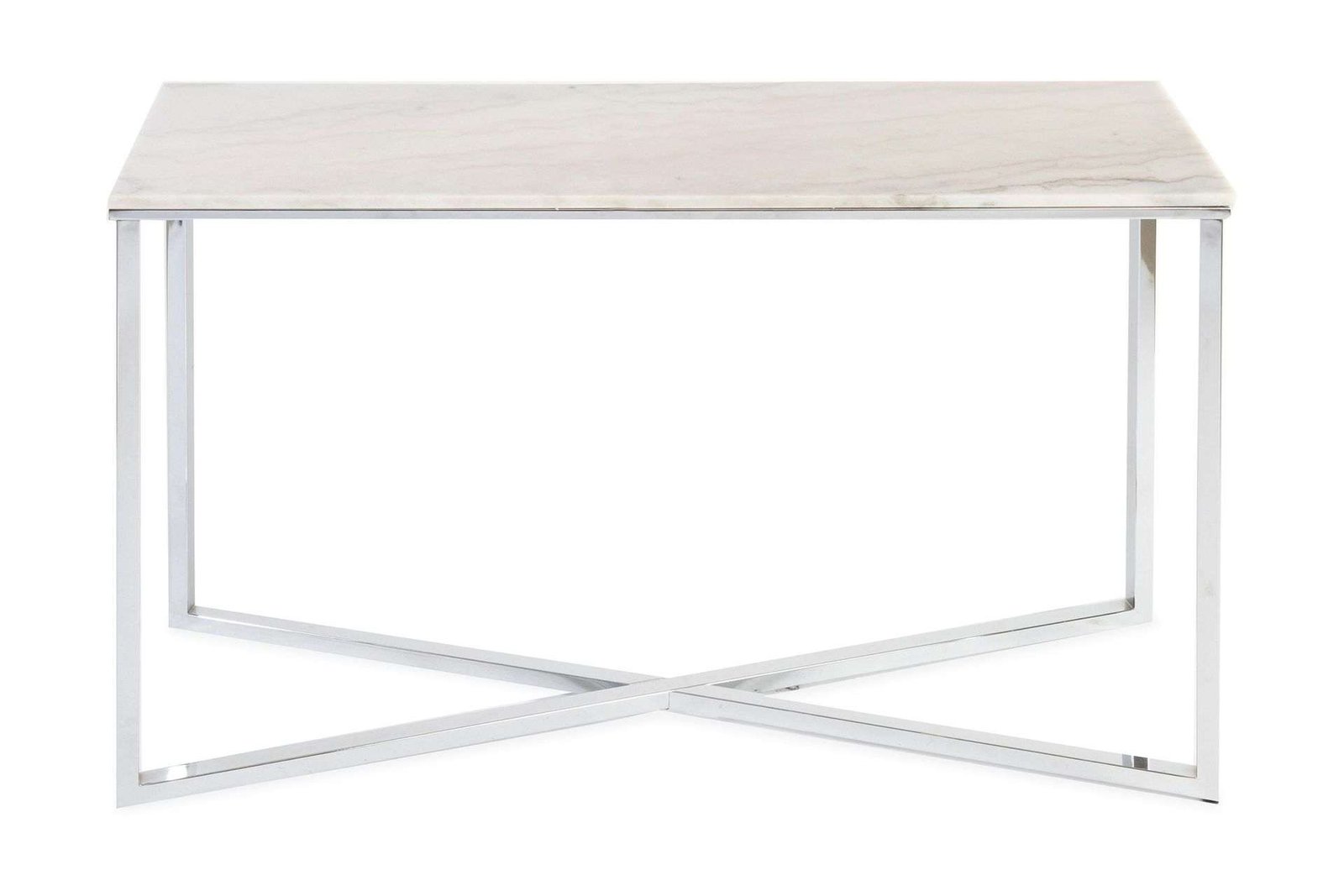 Apupöytä Rimini 120 cm Vaalea Marmori/Kromi - Vaalea Marmorii/Kromi