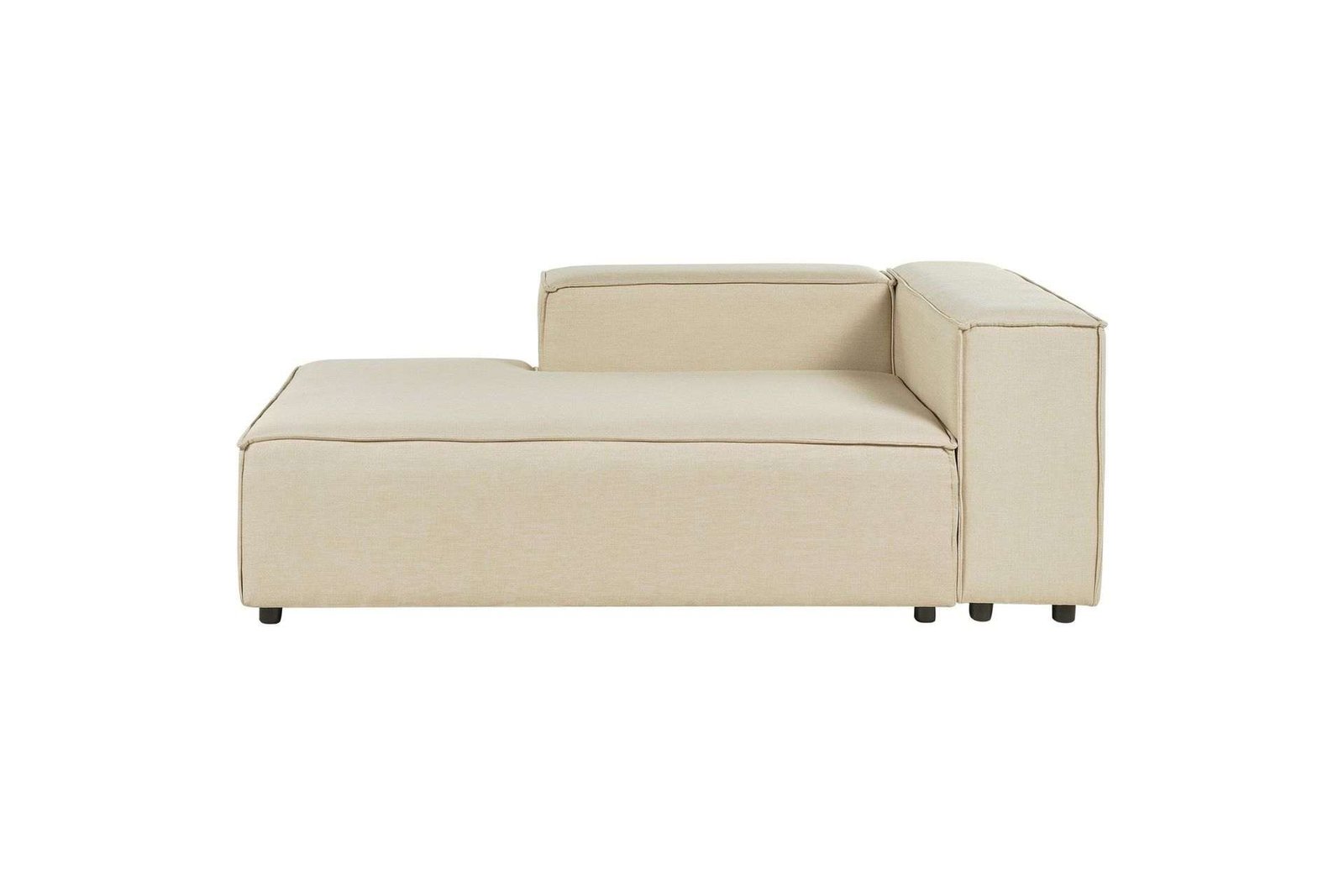 Tunda Lepotuoli 119 cm Oikealta - Beige/Musta