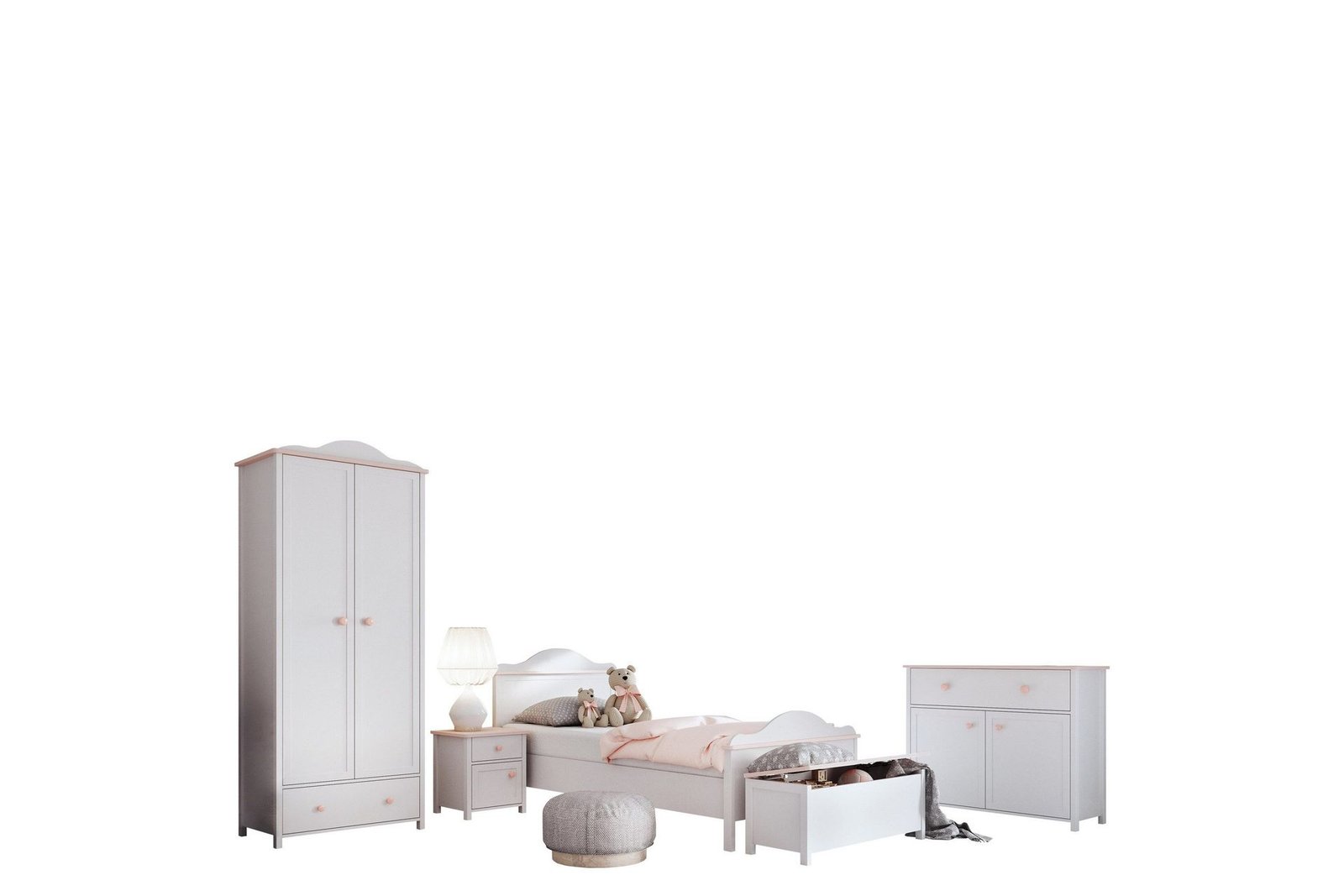 Hilts Makuuhuoneen Kalustesarja - Ruskea/Beige