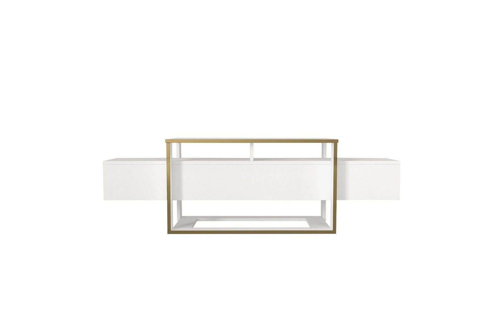 TV-taso Herb-valkoinen / kulta - Kulta/Valkoinen