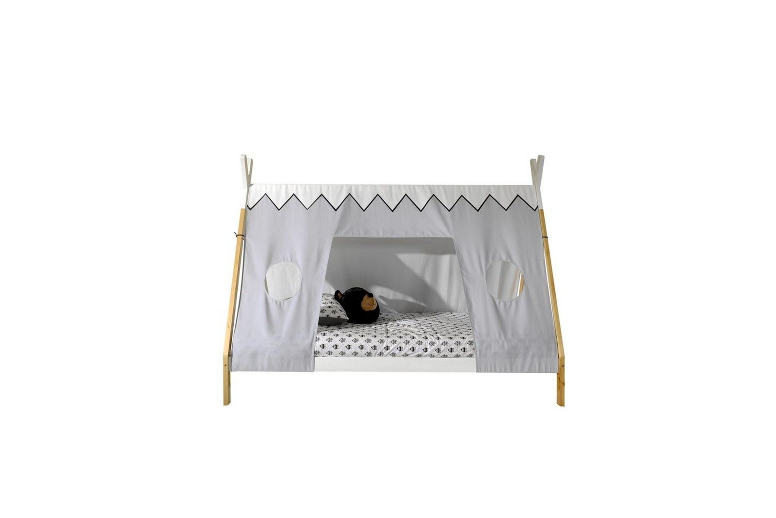 Sänky tekstiileillä Tipi 90x200 cm Jaloilla - Jaloilla