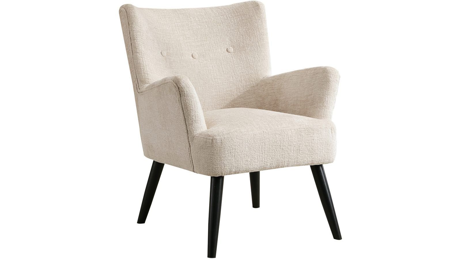 Zevani nojatuoli bouclé-kankaalla - Kerma