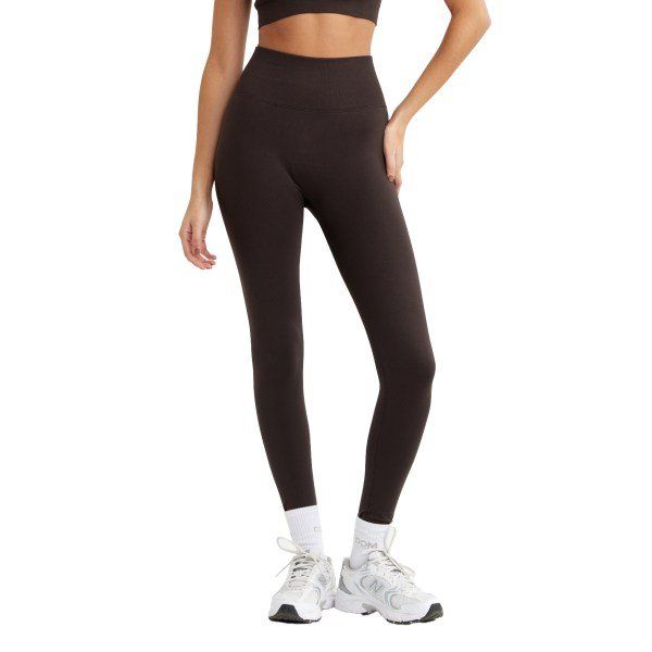 Drop Of Mindfulness Signature Seamless Tights, , Tumman Ruskea