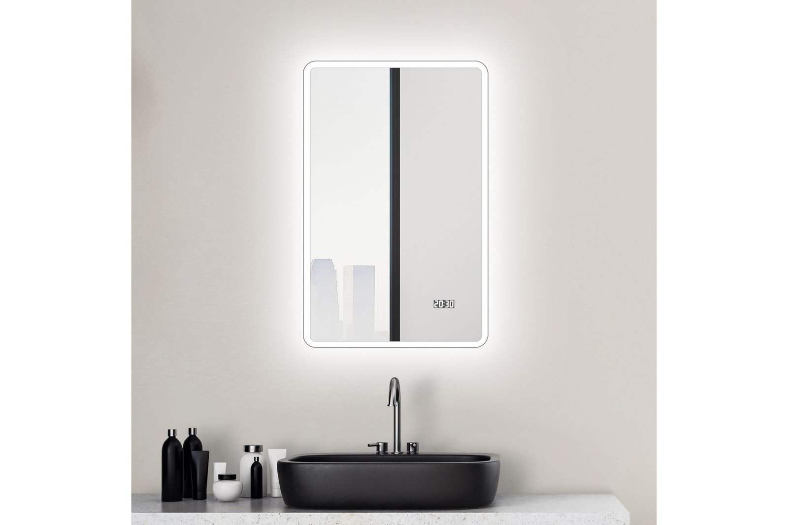 Kylpyhuonepeili Elsabo 70 cm LED-valaistus -