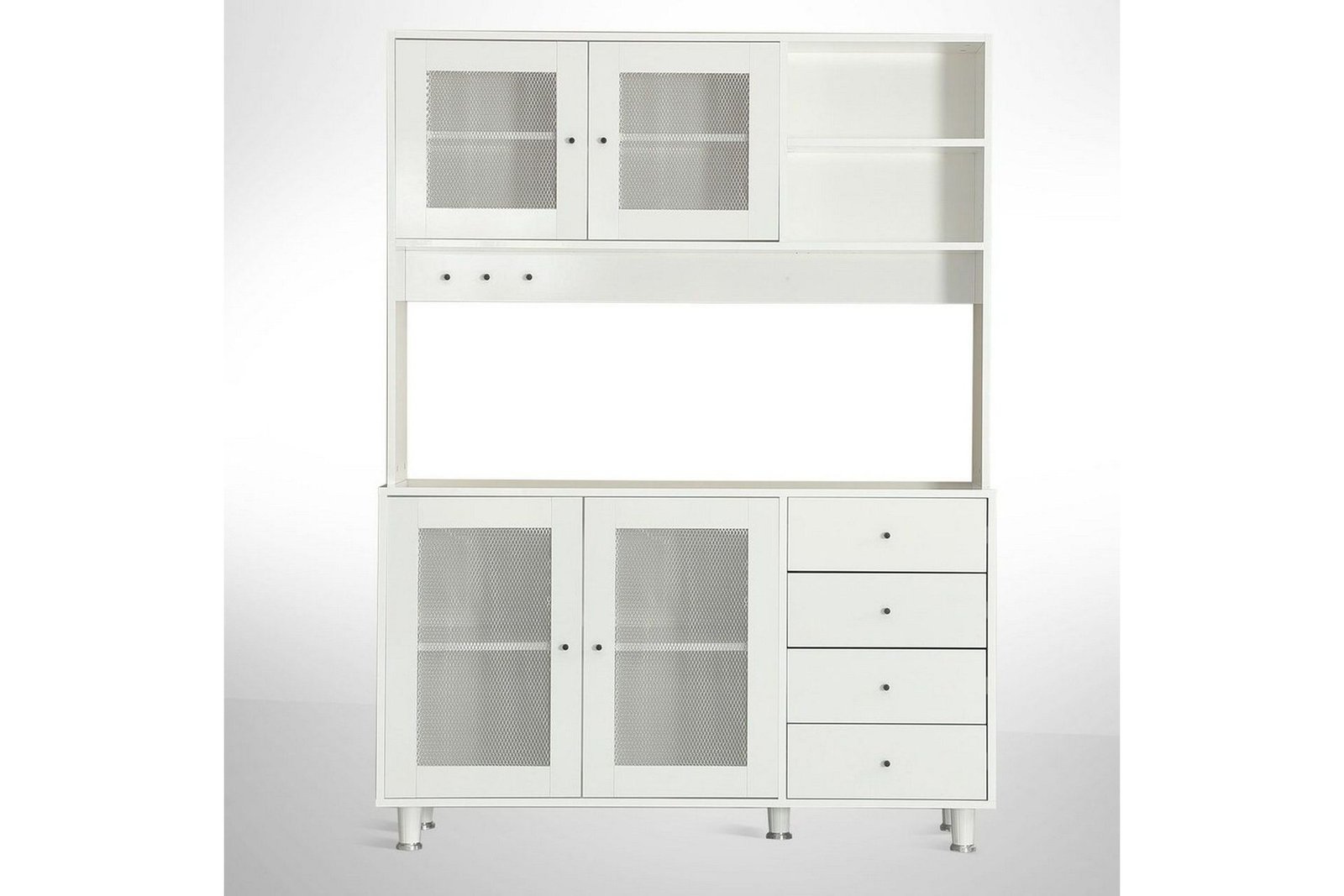 Monikäyttöinen kaappi Jatin Valkoinen - Valkoinen