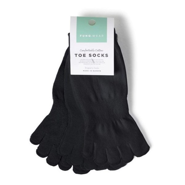 Funq Wear 3-pak. Varvassukat Naisille, 35-37, Musta