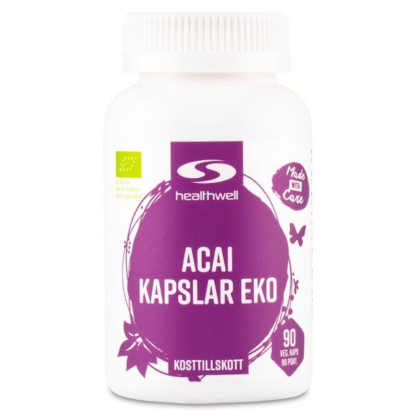 Healthwell Acai-kapselit Luomu, 90 kapselia