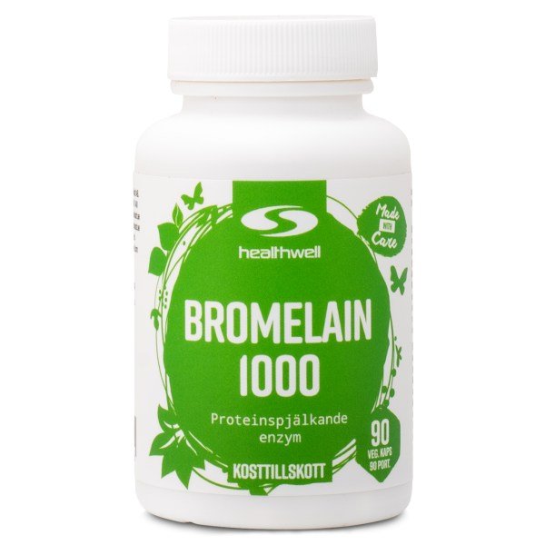 Healthwell Bromelaiini 1000, 90 kapselia