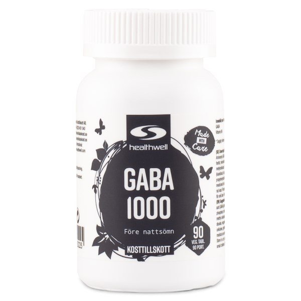 Healthwell GABA 1000, 90 tablettia