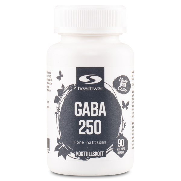 Healthwell GABA 250, 90 kapselia