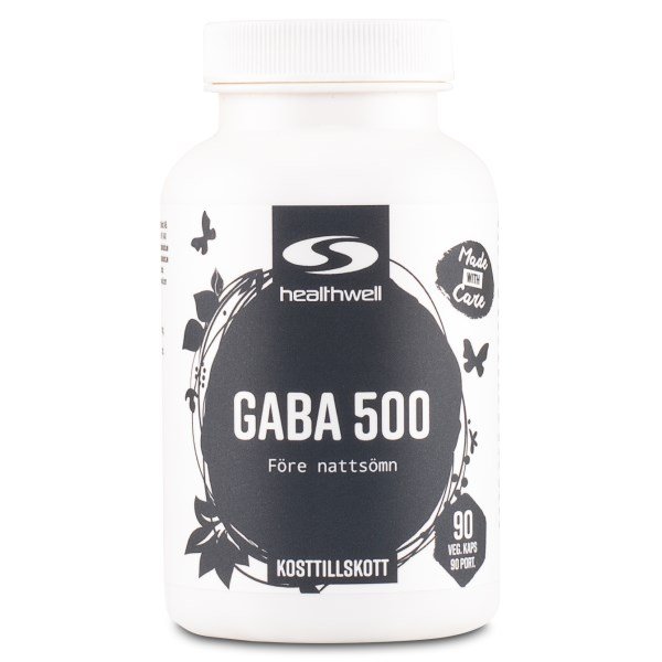 Healthwell GABA 500, 90 kapselia