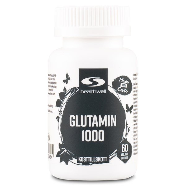 Healthwell L-Glutamiini 1000, 60 tablettia