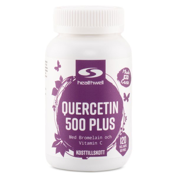 Healthwell Quercetin 500 Plus, 120 kapselia