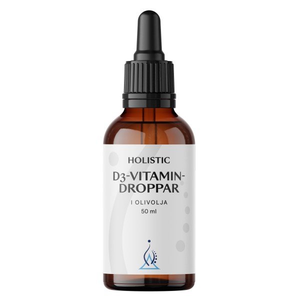 Holistic D3-vitamiinitipat Öljyssä, 50 ml