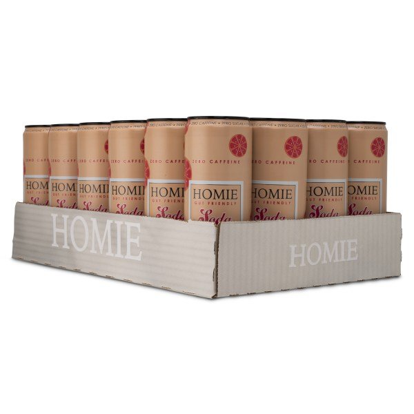 Homie Sooda Kofeiiniton, Pink Grapefruit, 24 kpl
