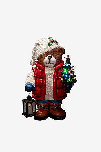 Iso teddykarhu LED korkeus 65,5 cm