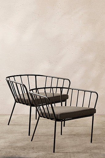 ANTIBES-lounge-tuolit, 2/pakk.