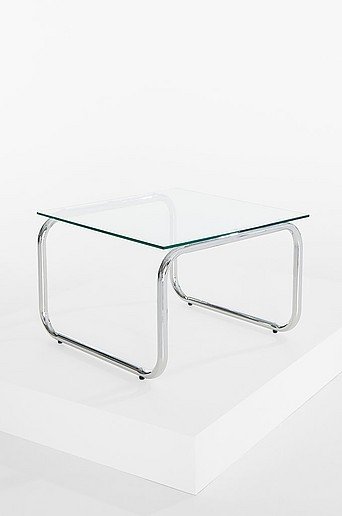 Lulu sohvapöytä lasia ja kromia 60x60 cm