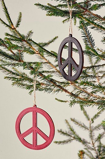 PEACE joulukoriste 4-pack