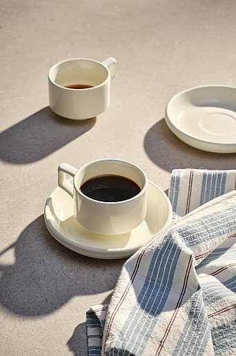 THELMA kahvikuppi sivulautasella 2 kpl pakkaus