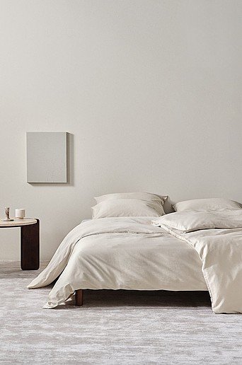 ZACK SATIN satiininen pussilakanasetti yhden hengen vuode orgaaninen