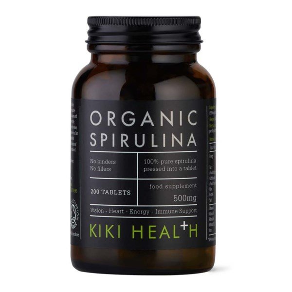 Kiki Health Organic Premium Spirulina Tablets, 200 tablettia