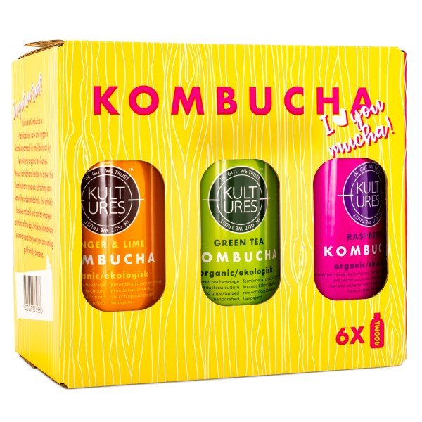 Kultures Kombucha Mix -pakkaus, 6 kpl pakkaus