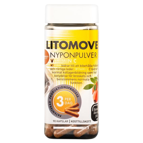 LitoMove Ruusunmarja Kapselit, 90 kapselia